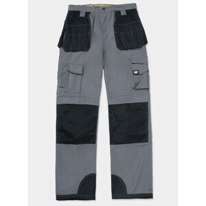 Caterpillar MEN'S Trademark Work Pants 38/30 Grey/black NWT